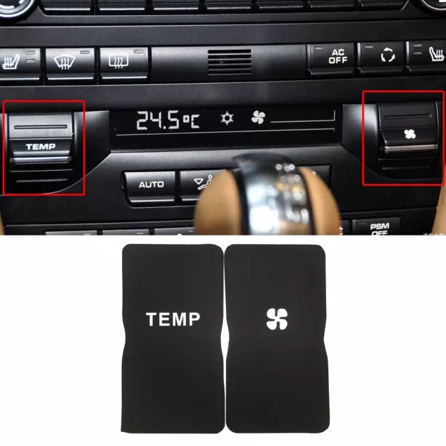 set ac climate control button aufkleber For 2006-2011 BMW E90 E91 E92 330I