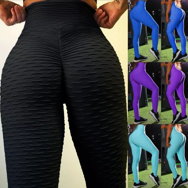 Women Anti-Cellulite Push Up Yoga Pants High Waist Fitness Leggings Gym Tik Tok