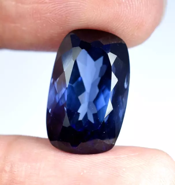 AAA+ Natural 14.85 Ct Sri Lanka Blue Sapphire Certified Unheated Loose Gemstone