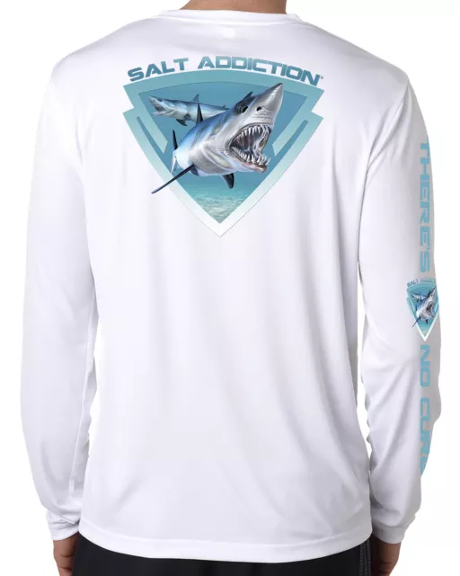 SALT ADDICTION SALTWATER microfiber fishing long sleeve t shirt 50