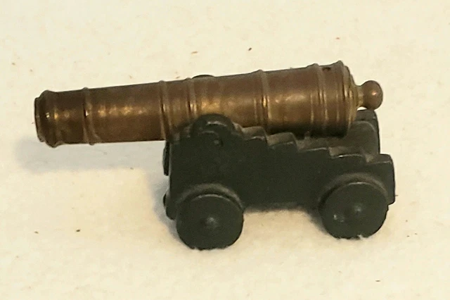COLLECTIBLE PENNCRAFT MT PA Vintage Miniature/MINI Brass Cannon 3"LONG