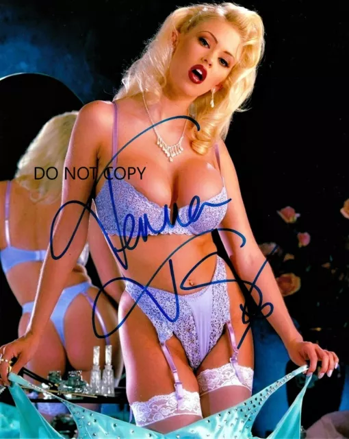JENNA JAMESON ,Adult model , lingerie, 10x8 autograph picture