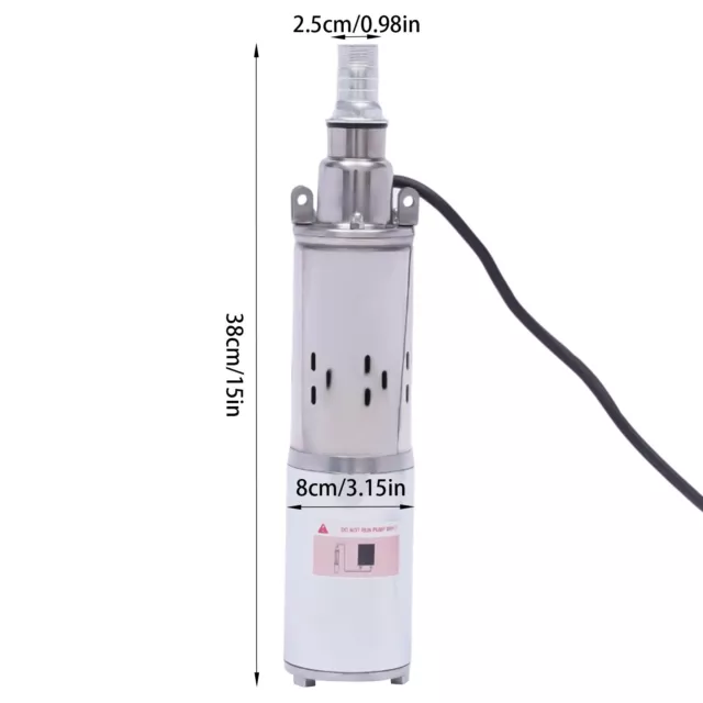 12V 180W Tiefbrunnenpumpe Brunnenpumpe Tauchpumpe Wasserpumpe bis 20m 1.2m³/h