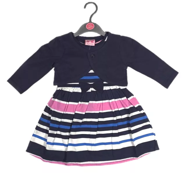 Mini Moi Girls Summer Dress & Bolero Set Baby Toddler 100% Cotton 6 - 24 Months
