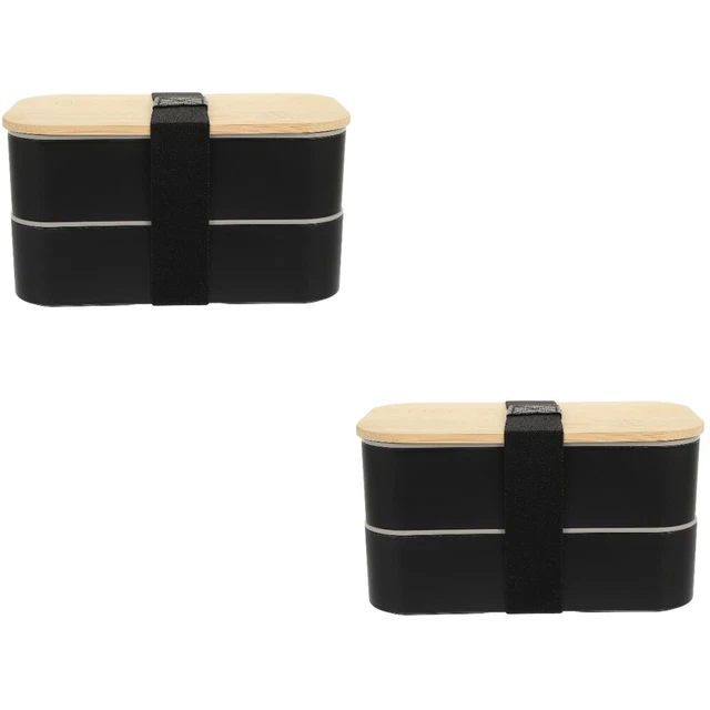 2x Picnic Doble Capa Bento Box Para Casa Picnic Oficina