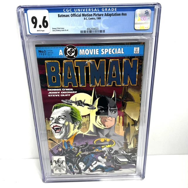 Batman: Official Motion Picture Adaptation CGC 9.6 White Pages DC Comics Joker