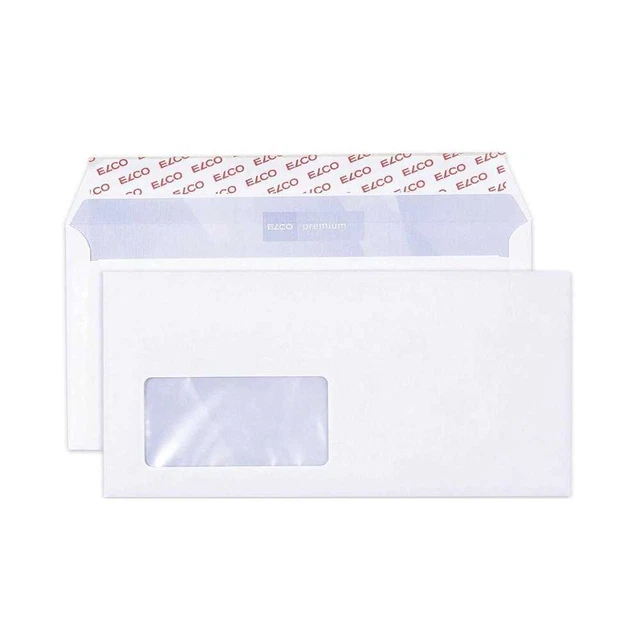 1000x buste per finestra Elco Premium buste per lettere con finestra C5/6 bianche 80 g HK