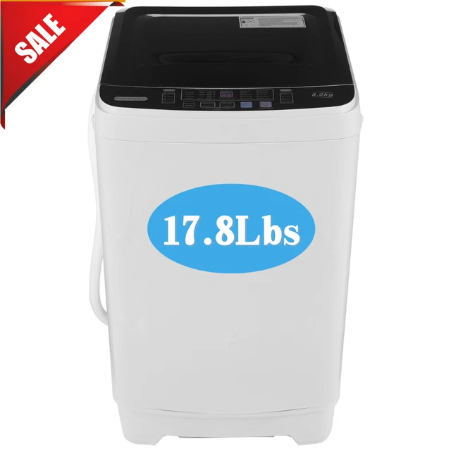PORTABLE FULLAUTOMATIC WASHING Machine Compact PowerfulWasher 17.8lbs