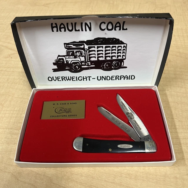 CASE XX COLLECTOR’S Series Haulin Coal OverweightUnderpaid Knife W R