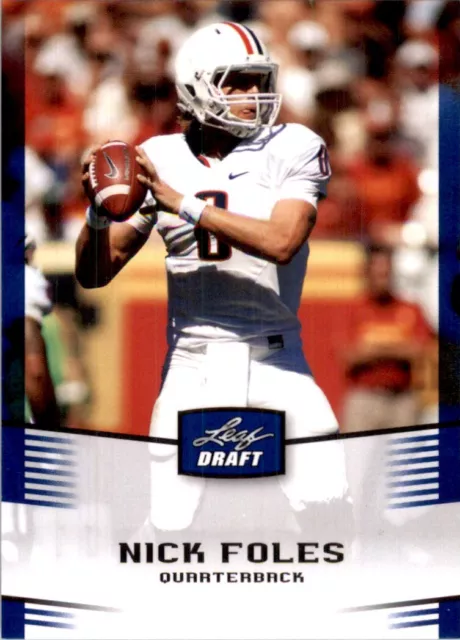 2012 Leaf Draft Blue Nick Foles RC Philadelphia Eagles #37