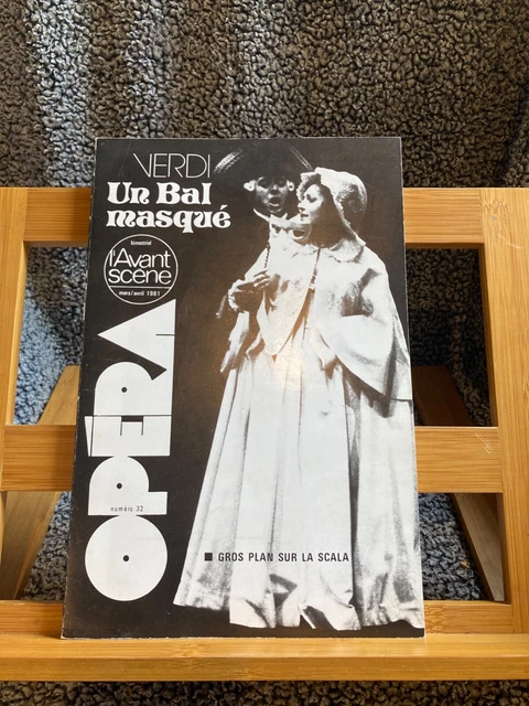 Verdi Un Bal masqué Avant Scène opéra n°32 mars avril 1981