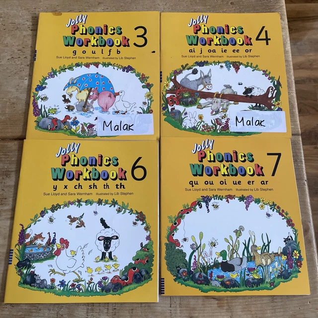 JOLLY PHONICS WORKBOOKS 3,4,6 And 7 Paperbacks Sue Lloyd And Sara ...