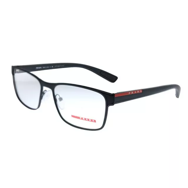 Prada Linea Rossa Lifestyle PS 50GV DG01O1 53mm Black Rubber Eyeglasses