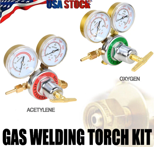 OXYGEN REGULATOR & Acetylene Regulator Gas Regulator Welding Cutting