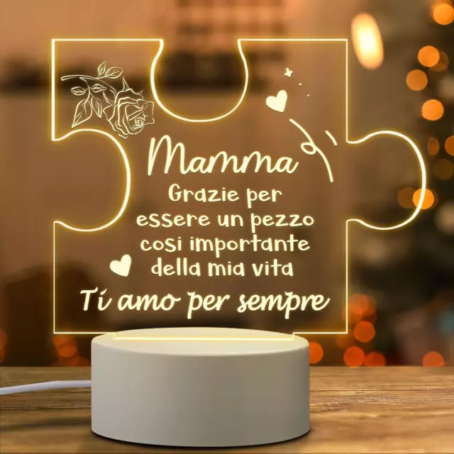 Regalo Mamma, Lampada Natale Compleanno Festa Della Mamma Utile Originali, Idee