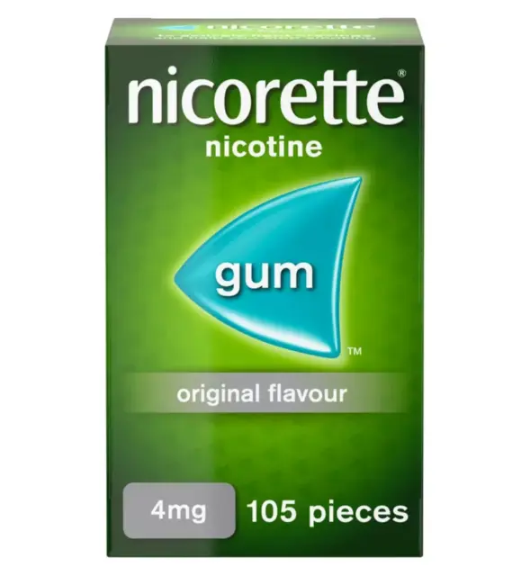 Nicorette ORIGINAL Geschmack 4 mg Kaugummi 105 Stück Neu