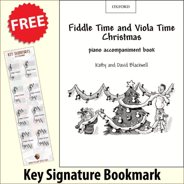 Fiddle & Viola Time Christmas Piano Accompaniment + FREE Key Signature Bookmark