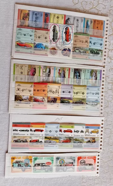 Lot 110 Stück Motiv-Briefmarken Automobile Autos Cars Oldtimer Sammlung Posten