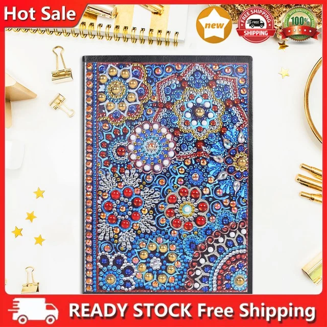 DIY Mandala Special Shaped Diamond Painting 50 Pages A5 Notebook Diary Book Gift