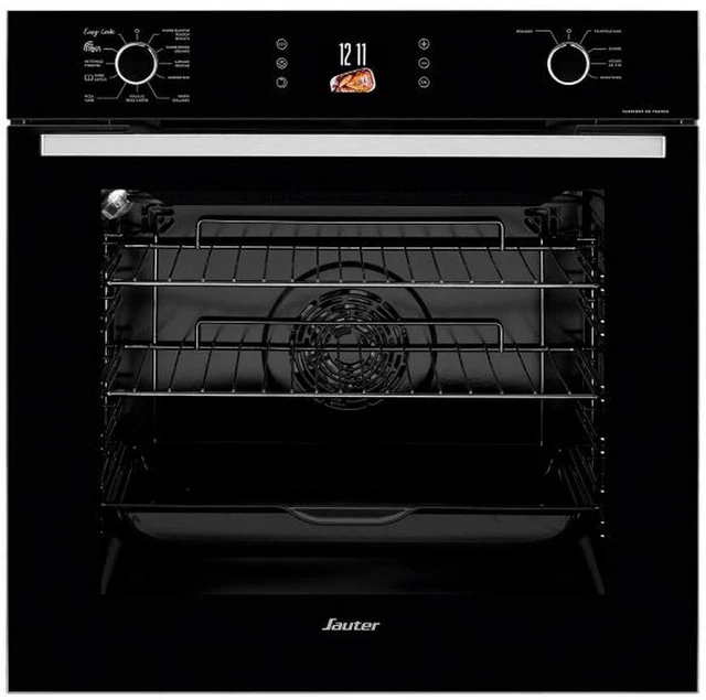 Sauter Four intégrable multifonction 73l 60cm a+ pyrolyse noir