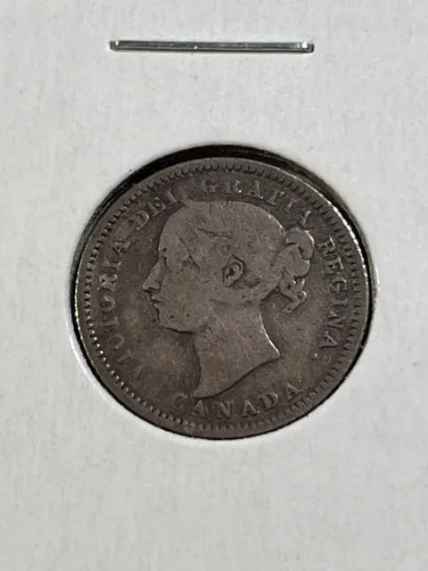 1888 Canada 10 Cents Silver Coin Low Mintage