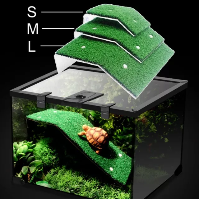 Aquarium Accessories Habitat Decor Turtle Basking Platform Floating Island Moss