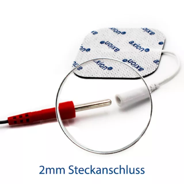 Elektroden Pads- Mischset 8* 5 x 5 cm und 4* 10 x 5 cm für TENS EMS Gerät 2mm 2