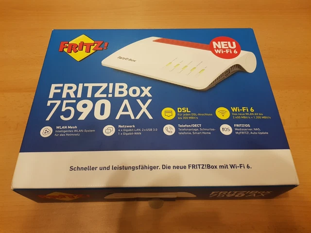 Fritz Box 7590 AX leerer Karton - leerer Karton - kein Gerät! - Keine FritzBox !