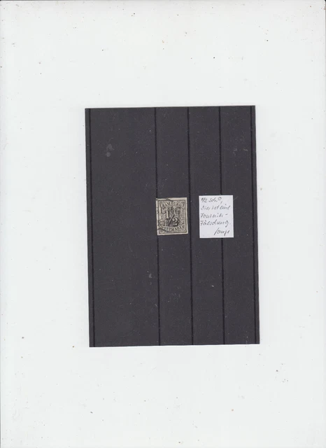 Hamburg Nr. 1 1/2S. mit Schmetterlingsstempel  Fournier-Fälschung!