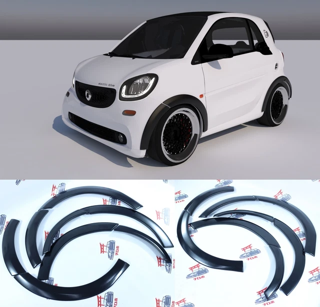 SMART FORTWO 453 Fender flares Wheel Arch extensions Brabus Style Set of 8 PCS £179.00 PicClick UK