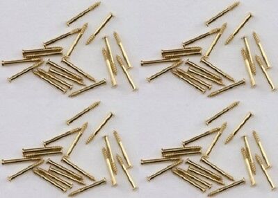 Dollhouse Miniature 1/4" Nails - Brass Finish  (100 pack) - #05556 - 1:12 Scale