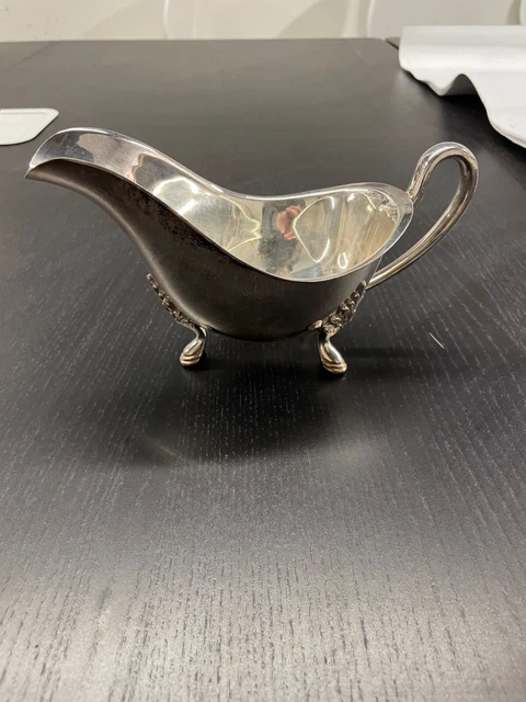 WM Rogers E.P on copper gravy boat