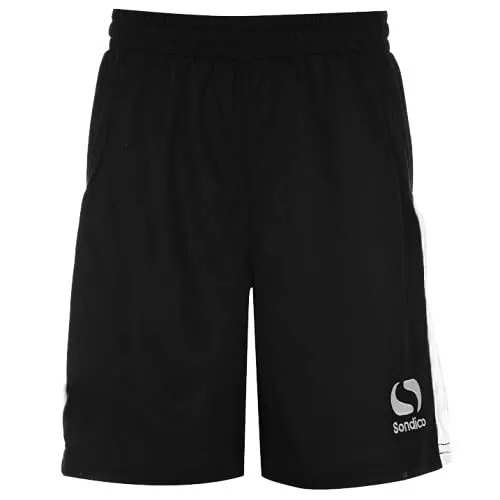 Sondico Unisex Kids Core Football Shorts Shorts 9 Years Black