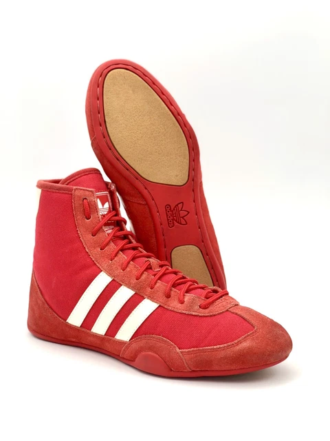 VINTAGE ADIDAS CANVAS 2003 Wrestling Shoes Size 7 Rare Red 149.00 PicClick