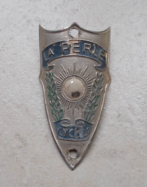 Ancienne plaque de vélo PARKER France bicyclette bike bicycle headbadge