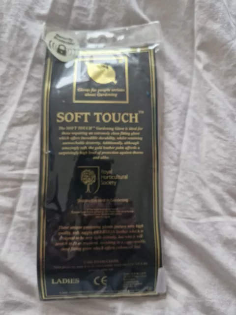 GENUINE GOLD LEAF SOFT TOUCH GARDENING GLOVES Ladies