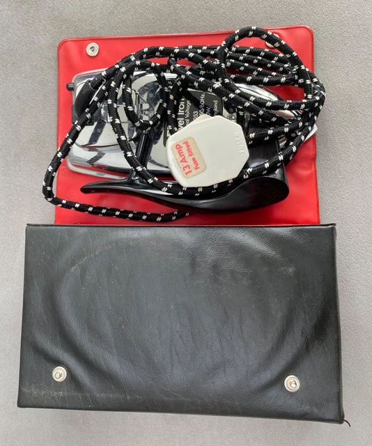 Fer de voyage vintage PIFCO tension universelle n° 1053 avec étui prise