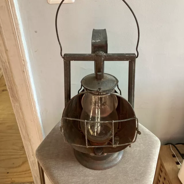 Vintage Dietz Acme Inspector Lamp New York Railroad Lantern NYC RR