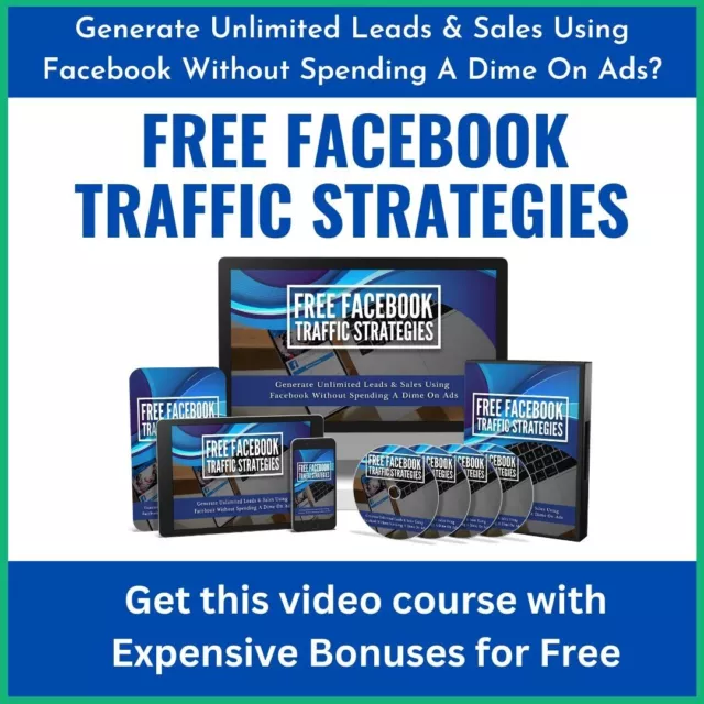 Free Facebook Traffic Strategies  video course+20000Canva Editable Templates ...