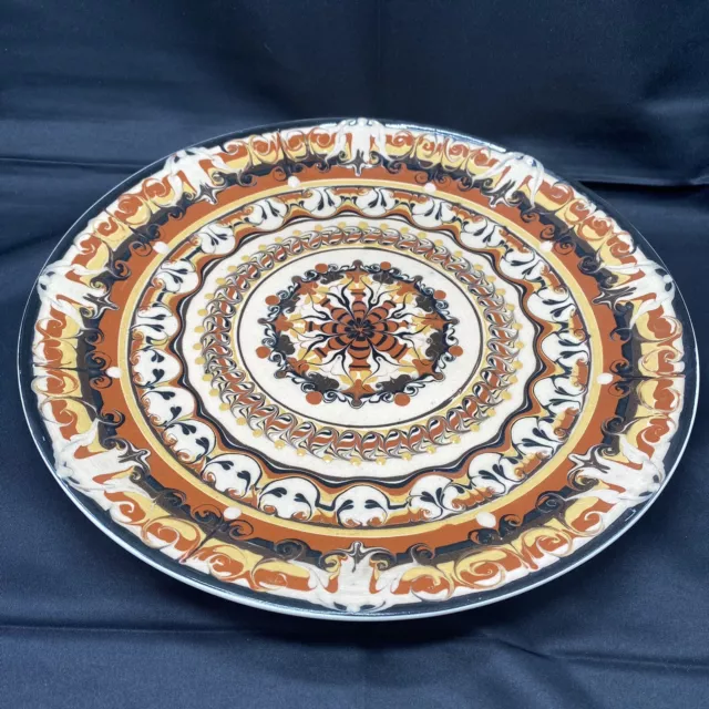 Garrett Pottery Plate Platter Handmade 1960's MCM Australian Studio Ceramics