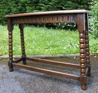 ANTIQUE GOTHIC OAK CARVED WINDOW HALL SEAT SETTLE BENCH STOOL TABLE 19th CENTURY 9
