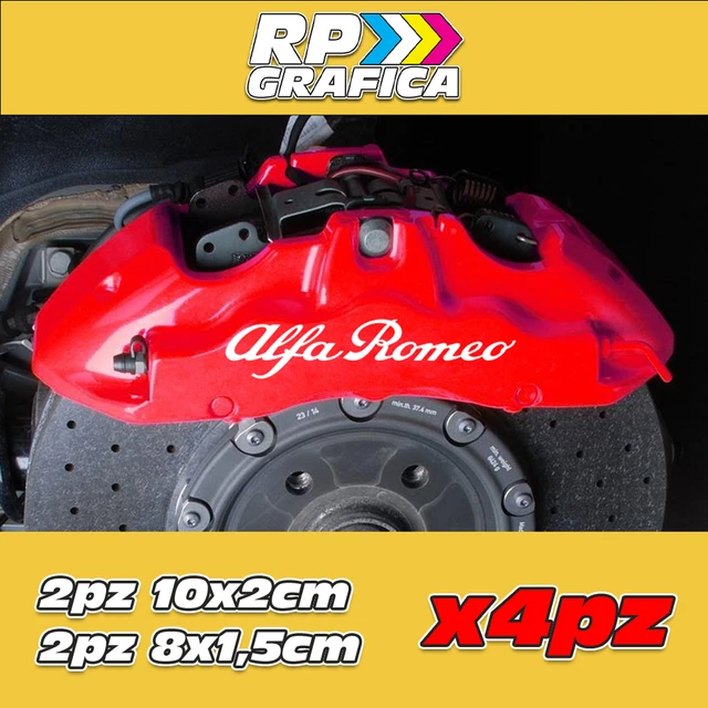 Coppia Adesivi Fiancata Per Alfa Romeo 147, 156, 159, Giulia, Giulietta, GT, Mito - Multicolore
