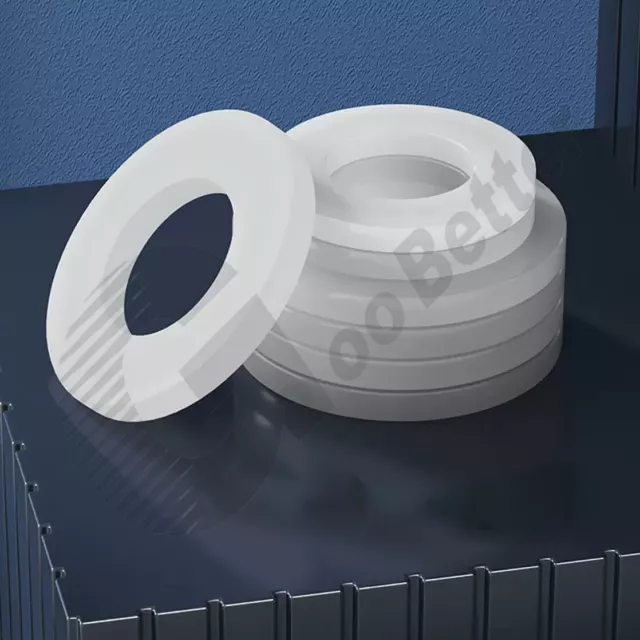 M2~M22 White Plastic Nylon Flat Spacer Washer Insulation Gasket Ring For Screw