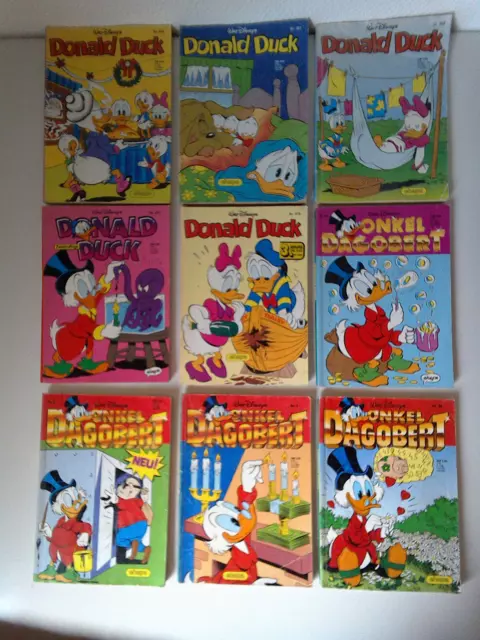 Walt Disneys Donald Duck/Onkel Dagobert (9 Hefte) und LTB 539