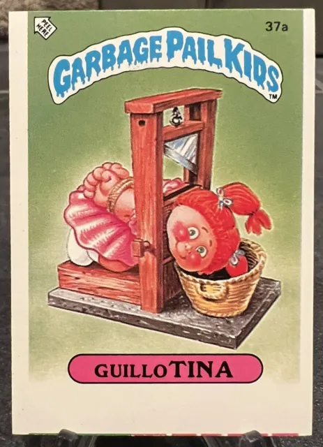 1985 Garbage Pail Kids #37a GUILLO TINA Series 1