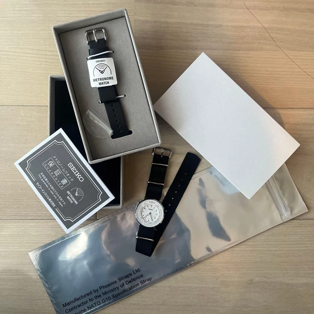 SEIKO METRONOME WATCH Custom NATO Belt 20mm Used Tested from Japan £334 ...
