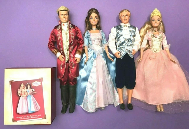 Erika Barbie Doll Anneliese Princess and the Pauper King Ken Julian Outfit Lot