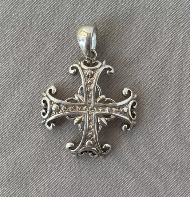 Shube's Mfg Sterling Silver Crusader's MALTESE CROSS PENDANT;S525
