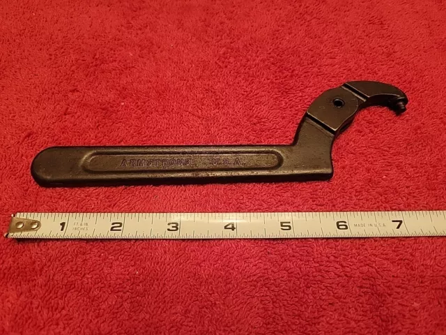 Armstrong USA 34-357 Adjustable Hook Pin Spanner Wrench 1-1/4" - 3"