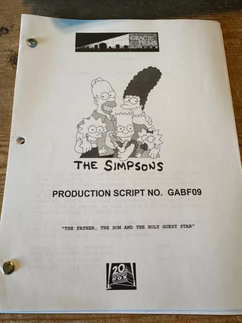 The Simpsons Tv Show Script Episode The Father The Son And The Holy Guest Star